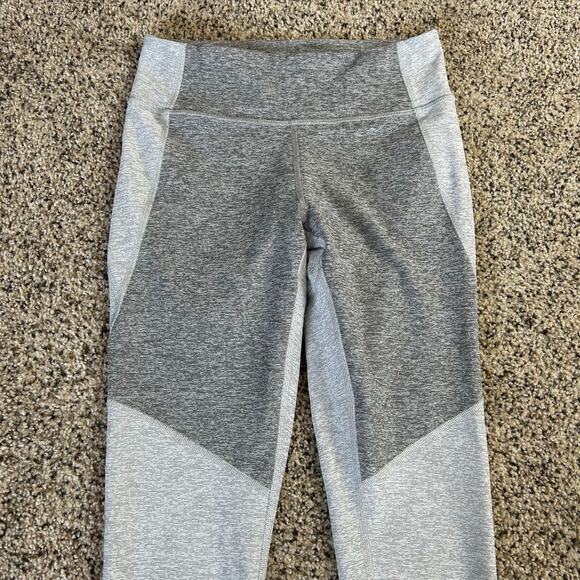 OUTDOOR VOICES Heather Gray Colorblock Fitness Yoga Leggings Size Small - Picture 4 of 6